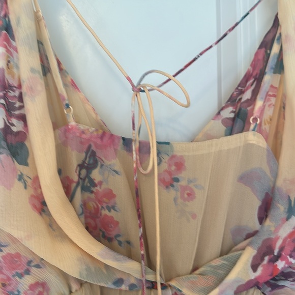 Anthropologie Meadow Rue size 6 NWOT Floral Silk Dress - Picture 6 of 12